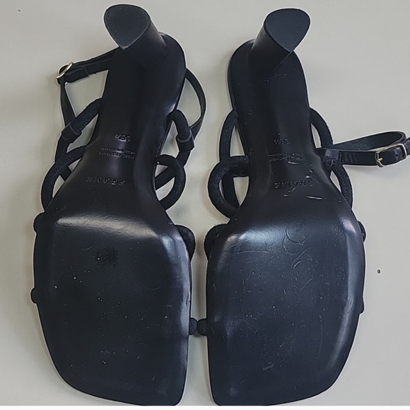 FRAME LE HENDRICKS black Suede Sling Back Heels Size 8 - Picture 16 of 16